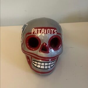Patriots Themed Skull Decor from Mexico